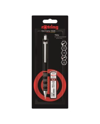 Rotring rOtring Tikky Mekanisk Blyant Sæt | 0,5 mm | Blyrefiller | Sort Skaft