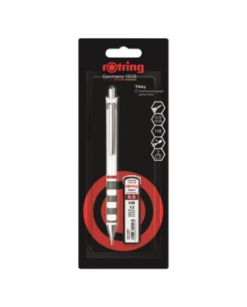 Rotring rOtring Tikky Mekanisk Blyant Sæt | 0,5 mm | Blyrefiller | Hvidt Skaft