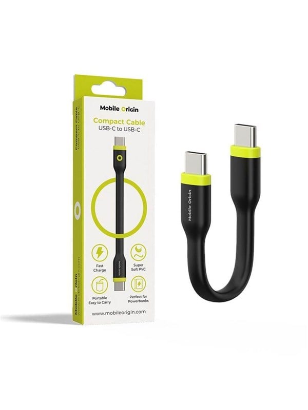 Mobile Origin Compact Cable USB-C to USB-C black