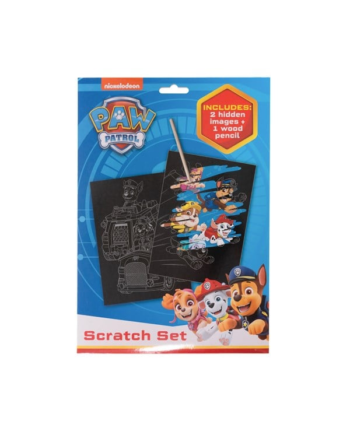 Euromic Scratch set w/wooden pencil paper envelope 19.5 x 28.5 cm