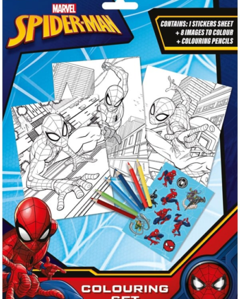 Euromic SPIDERMAN Coloring set w/6 colouring pencils