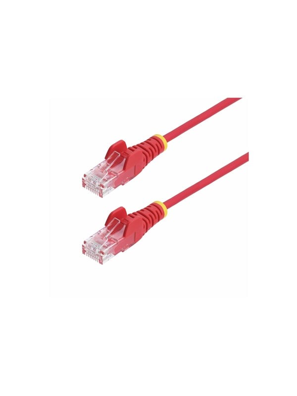 StarTech.com 2m Red Slim CAT6 Ethernet Cable Snagless 28AWG LSZH - patch cable - 2 m - red - Rød - 2 meter