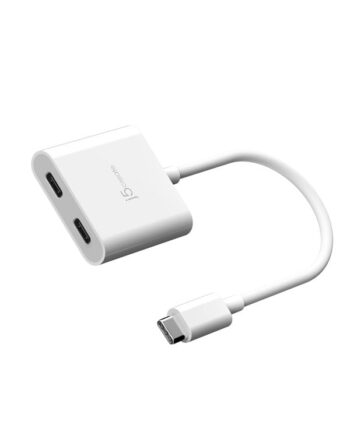 j5create USB-C to Dual USB-C with Video or Power Delivery
