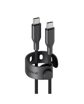 empower by PanzerGlass Racing 60W USB-C to USB-C Cable | USB 2.0 | 2M | Space Black