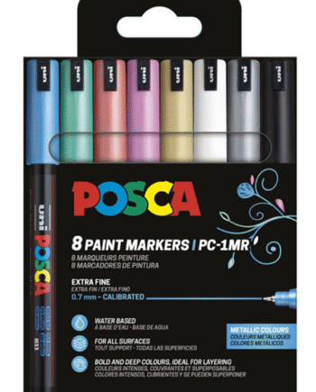 POSCA marker sæt PC-1MR 8 ass. metallic. farver