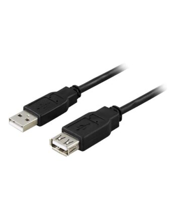 Deltaco USB2-101S - USB extension cable - USB to USB - 10 cm