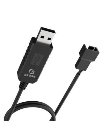 Akasa USB to 3-Pin / 4-Pin 5V to 12V PC Fan adapter cab